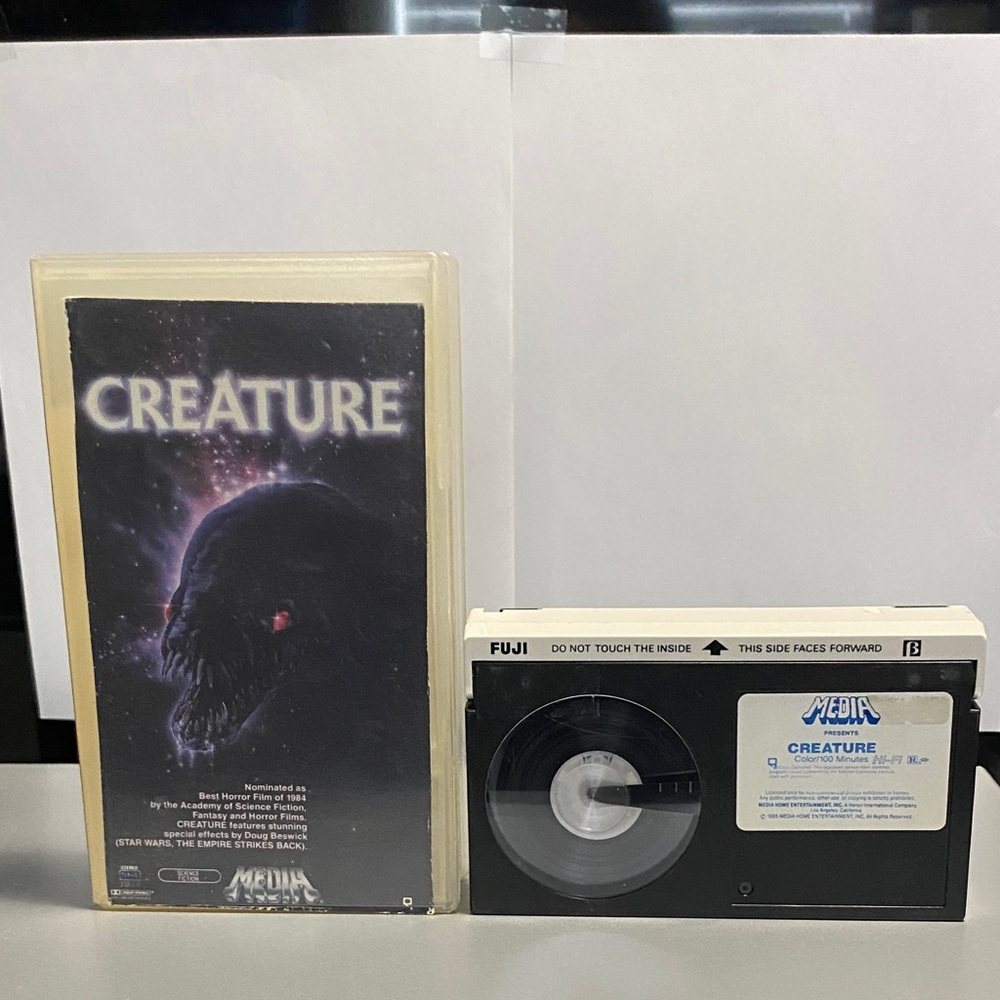 Betamax Creature Horror Beta Tape with Case